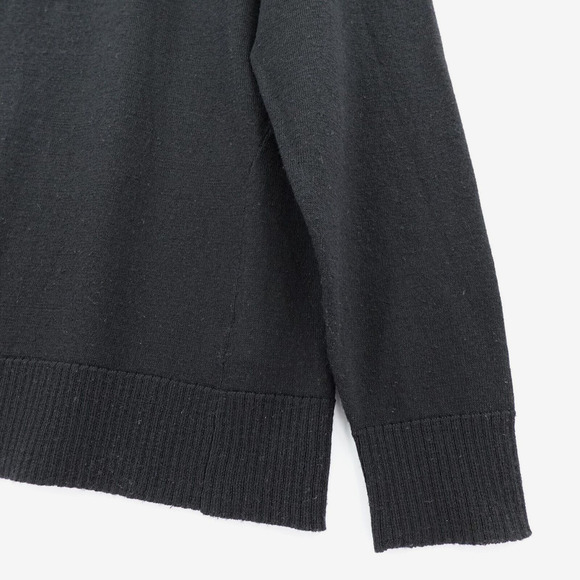 Smartwool Sweater Mens Large Black Merino Wool Blend 1/4 Zip Pullover Jumper - Picture 4 of 14